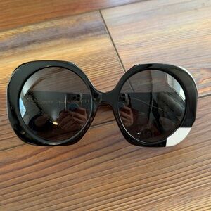 Oversized Black Sunglasses Made in Italy